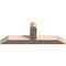 Ekena Millwork Portland Smooth Timber Gable Bracket, Douglas Fir, 36"W x 13"H x 3 1/2"D x 3 1/2"F, 9/12 Pitch GBW036X13X0404POR00SDF - alternate 4